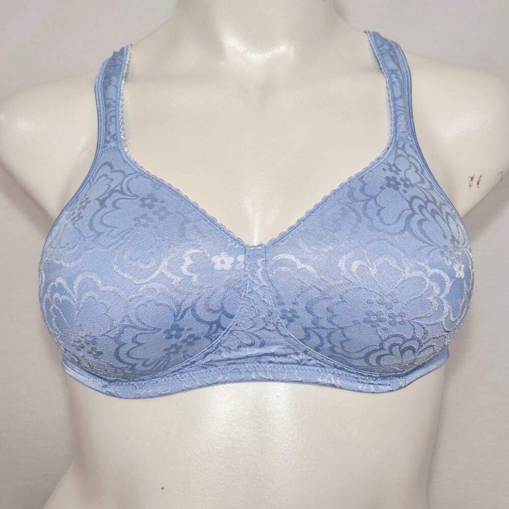 38B Playtex 18 Hour Lift‎ &  Support Wire Free Bra Light Blue